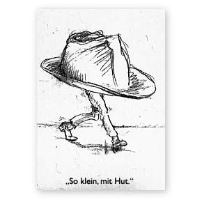 Illu:Klein mit Hut